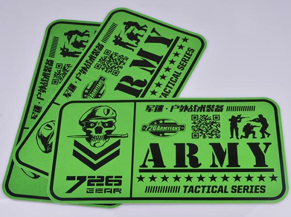 Buy cheap Custom printed green and black color outdoor UV resistant army tactical series advertising sticker decal from wholesalers