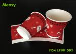 Buy cheap 8oz Disposable Hot Beverage Cups Snowflake Pattern Printed Paper Coffee Cups from wholesalers