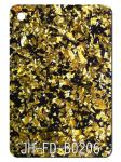 Irregular Black Bottom Large Glitter Acrylic Sheet 3-15mm 4 × 8 Single Side