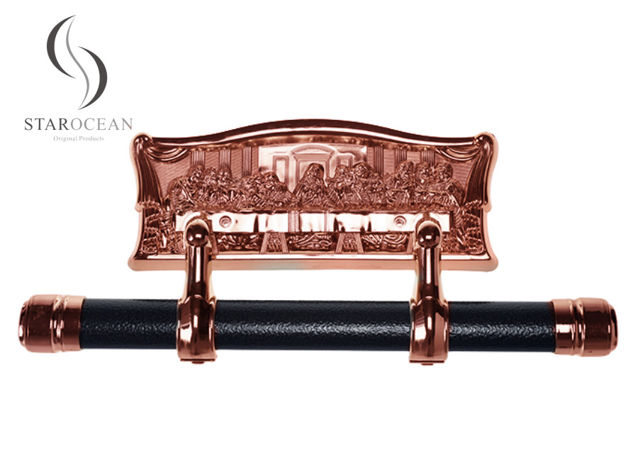 Classic Coffin Corner Style Last Supper Panel Coffin Parts Swing Bar Model. A