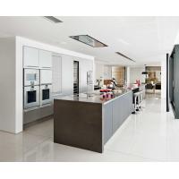 Buy cheap DTC 200cm Modern Stained Kitchen Cabinets With Painted Island Breakfast Bar product