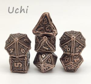 Wholesale Nontoxic Practical Custom Metal Dice Set , Wear Resistant Metallic Game Dice from china suppliers
