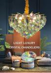 Creative Colorful Crystal Chandelier For Living Dining Room Led Home k9 crystal
