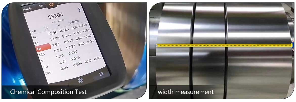 Polished surface cold rolled 304 stainless steel strip coil supplied by China factory