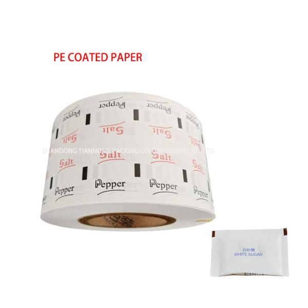 Buy cheap PE Coated Paper Roll For Sugar Stick Packaging 100% Virgin Wood Pulp from wholesalers