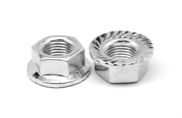Quality JIS B1190 ISO4161 Carbon Steel ZP Hexagon Nuts With Flange for sale