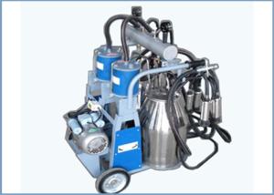 Wholesale Automatic Trolley Type Piston Pump Mobile Milking Machine For Dairy Cows , 25L from china suppliers