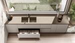 Tailored Modern Kitchen Cabinet White Lacquer Kitchen Set And TV Cabinet
