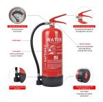 Stainless Steel / Carbon Steel Material Water Fire Extinguisher Brass Valve Type