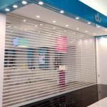 Visibility PC100 Transparent Roller Shutter Door With Excellent Weather