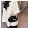 Buy cheap 2024 NEW RETRO FAIRY SOLID COLOR SMALL BAG WHITE HAND PEARL BAG WOMEN'S NET YARN INS SIMPLE CROSSBODY BAG from wholesalers