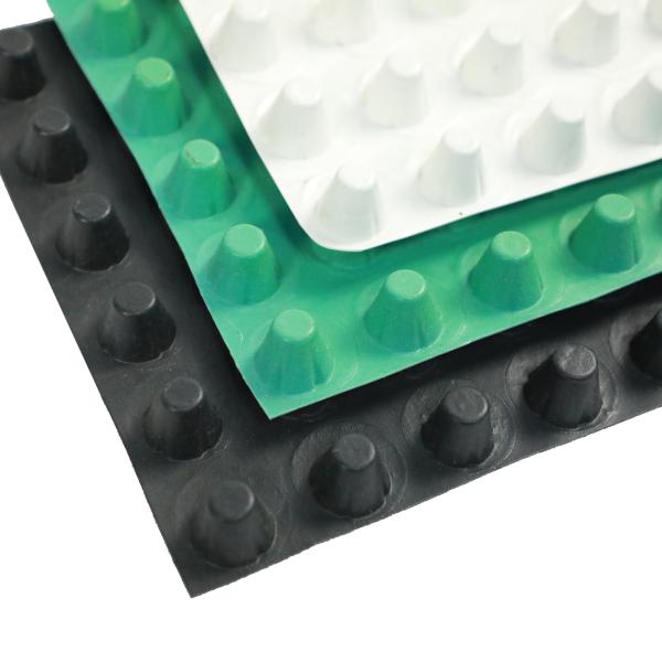 Buy cheap 0.8mm - 2.0mm Plastic Dimpled Drainage Membrane Sheet HDPE Drain Board Membrane from wholesalers