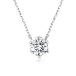 Fashion Style 18k Gold Lab-Grown Diamond Pendant individuality Pendant White