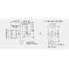 Buy cheap SMA Series Aerospace Grade Female 2-hole Flange Brass RF Coaxial Connector from wholesalers