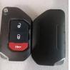 Buy cheap 433Mhz 2 + 1 button FCC OHT1130261 4A Chip Keyless Flip Key For Jeep Wrangler from wholesalers