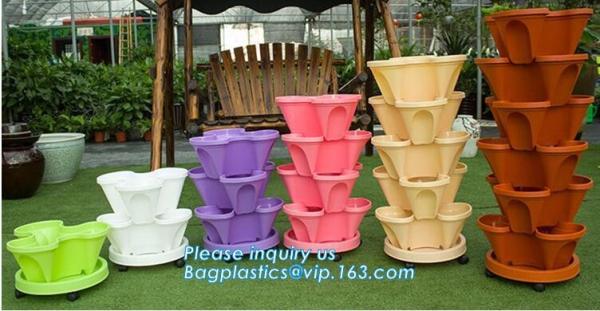 Buy cheap Stackable Stack Garden Planter Herb tomota pot Flower Pots Indoor Outdoor,Garden Home Indoor Goods Planters,Plant Flower from wholesalers