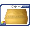 Buy cheap UV Coating Gold Metallic Drawer Paper Box / Luxury Cosmetic Slide Box Packaging from wholesalers