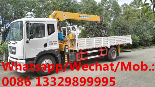 Buy cheap HOT SALE!Dongfeng D9 190hp diesel 5tons cargo truck with crane, Mobile telescopic crane boom mounted on cargo truck from wholesalers