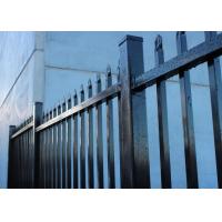 Buy cheap Spear Top Steel Tubular Fencing , 2100mm Height Two Rail Fencing product