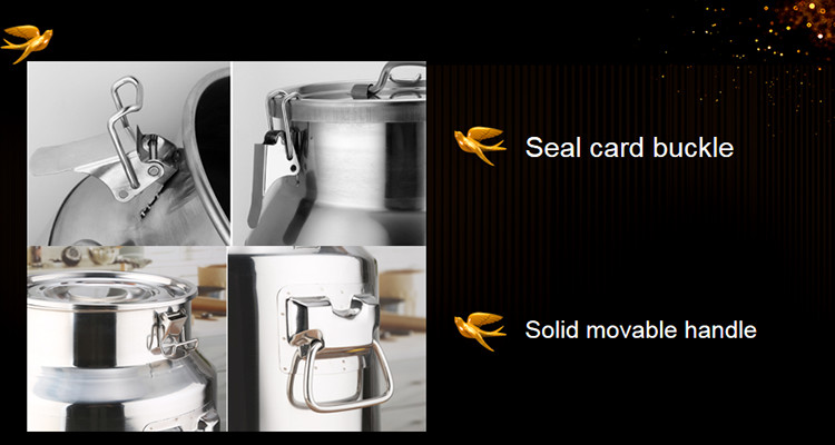 8 Litres Oil container equipment No magnetic 201 Stainless Steel milk can