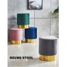 Buy cheap Velvet Seat Metal Counter Bar Stools Chair for Coffee Shop and Living Room Function from wholesalers