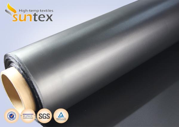 Buy cheap Air Condition System Chemical Resistant Fabric For Flexible Duct Connector Neoprene Black Fiberglass Fabric from wholesalers