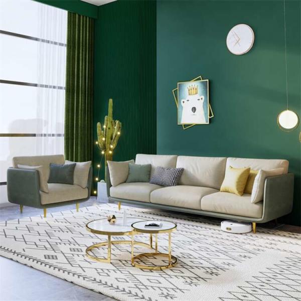 Buy cheap Customized Size Living Room Sofas Sectional With High Density Sponge from wholesalers