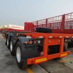 Self Dumping Bed Semi Truck Trailer Shipping Container Chassis Trailer Flatbed