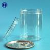 Buy cheap Screw Lid Type Clear Plastic Cans 16OZ 500ML With Aluminium EOE Top from wholesalers