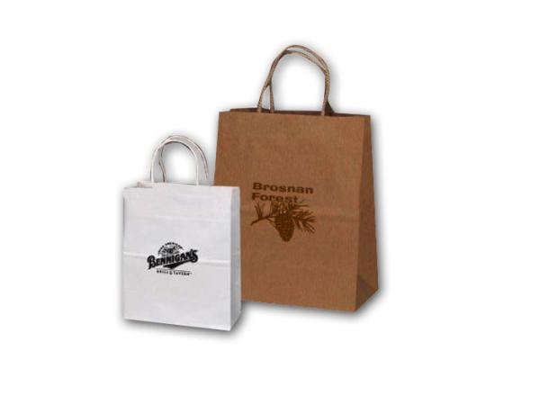 Buy cheap White Kraft Paper Bag , Custom Printing Paper Bags , Paper Shopping Bag from wholesalers