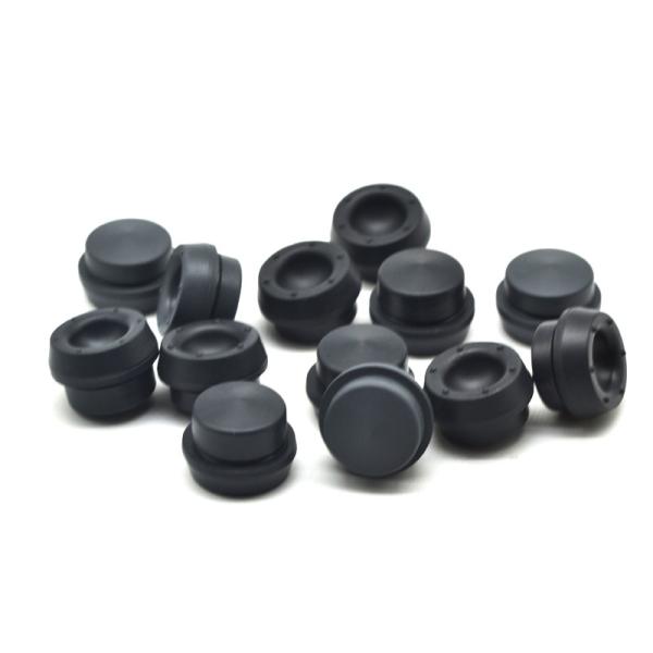 Buy cheap 13.3mm 12.9mm Butyl Rubber Stopper 16.8mm Black Rubber Stopper from wholesalers