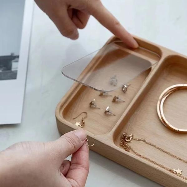Buy cheap Personalized Wooden Jewelry Tray Catch All Tray with Lid Custom Valet Tray Desk Organization Wedding Gift Anniversary Gift from wholesalers