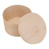 Buy cheap OEM ODM Unfinished Round Wooden Storage Box With Lid Circular Wooden Box from wholesalers