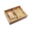 Buy cheap Sliding Lid Wooden Photo Frame Box , Wooden Photo Memory Box With Wooden USB Drive from wholesalers