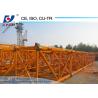 Buy cheap QTZ125 Rail Travelling Base Type 10tons Orange Color Mobile Tower Crane from wholesalers