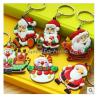 Buy cheap Soft Rubber Christmas Personalised Keyring Customized Silicon Santa Clause from wholesalers