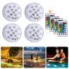 Buy cheap Color Changing Remote Control Submersible LED Lights With Magnet Suction Cups Pond Fountain Pool from wholesalers