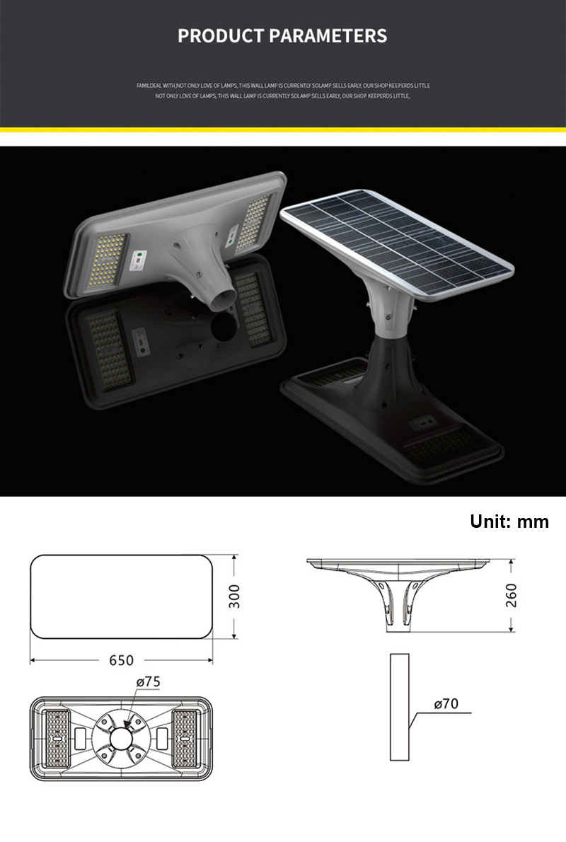200W 3.2V Outdoor Lawn Solar Garden Lights Solar LED Bollard Lights Remote Control