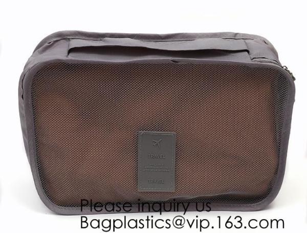 6pcs Travel Clothing Mesh Pouch Laundry Bag Travel Organizer Clothing packs