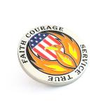 USN Zinc Alloy Round Collectible Coins Metal Silver Coins With Two Tone Plating