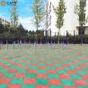 Buy cheap Green Outdoor Playground Rubber Floor Tiles 1000x1000mm UV Resistant from wholesalers