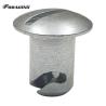 Buy cheap 7/16" Silver Steel Quarter Turn Dzus Dome Head Buttons for Universal Fit in Sprint Cars Replace/Repair Purpose from wholesalers