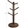 Buy cheap Wooden mug tree stand 6 hook counter coffee bar storage rack from wholesalers