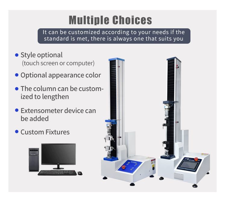 Good Security Single Column Tensile Testing Machine for Plastic