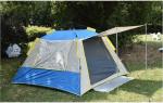 210*210*145CM Grey Waterproof Coated 190T Polyester Automatic Outdoor Camping