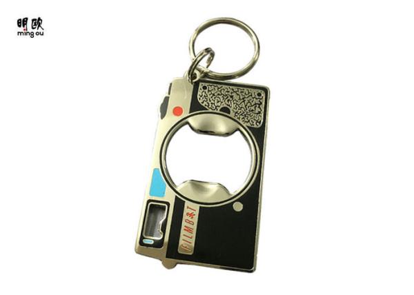 Awesome Keychain Wine Bottle Opener , Hard Enamel Personalized Bartender Bottle