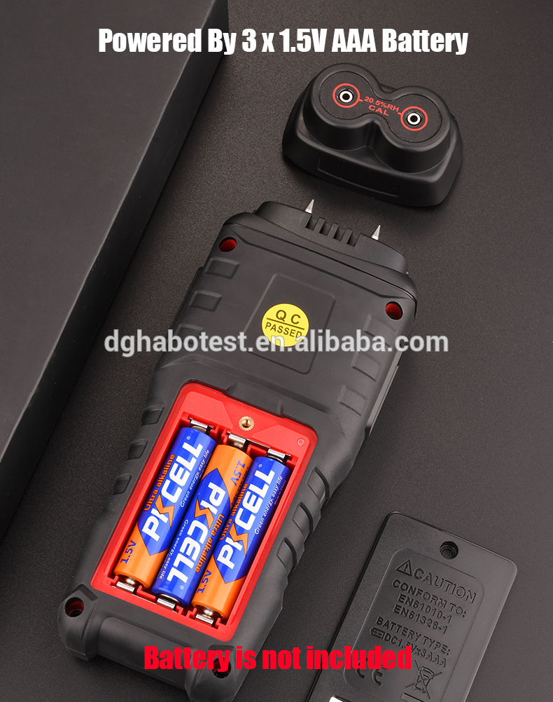 Plastic 58% Digital Wood Moisture Meter , Firewood Moisture Tester