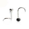 Buy cheap Stainless Steel Crystal Rhinestone Nose Rings Nose Studs Hooks Body Piercing Faux Nariz Percing Nez from wholesalers