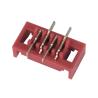 Buy cheap 1.27 Mm Idc Connector Red Female Header 4 Pin 500AC Withstanding Voltage from wholesalers