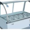 Buy cheap 8 Barrel Commercial Ice Cream Freezer Dipping Cabinet 12 Tray Tempered Glass from wholesalers